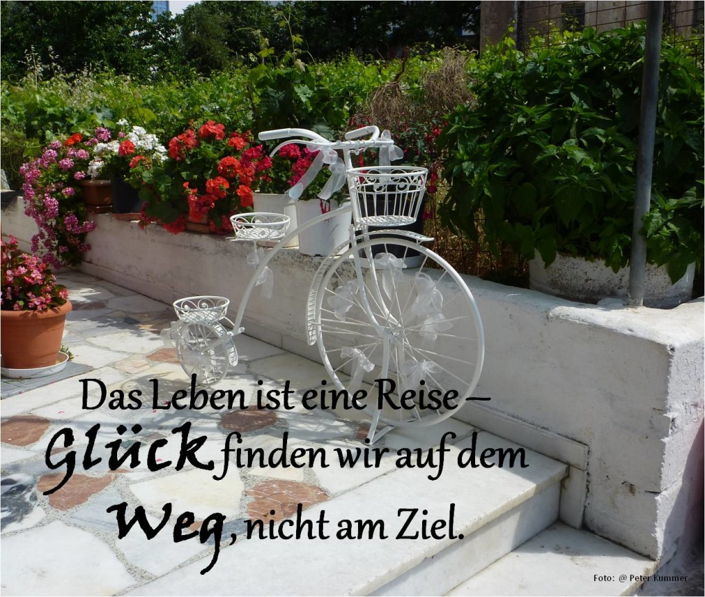 Glück finden wir auf dem Weg